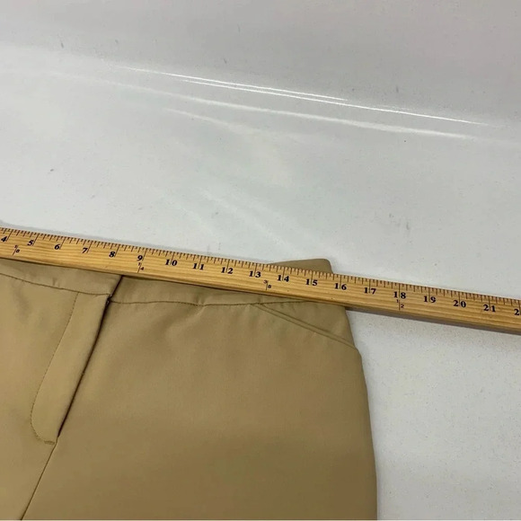 Chicos So Slimming 0.5 Pants Small/6 Beigh Straight Leg Front Zip Pockets Work - Picture 12 of 12